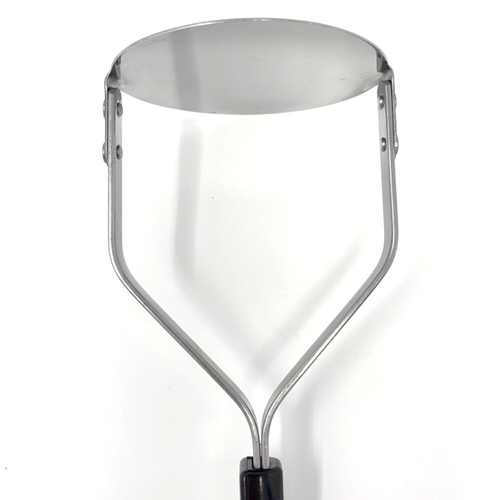 Vtg Stainless Steel Potato Masher Ricer Black Riveted Handle USA MCM Unbranded - Picture 4 of 6